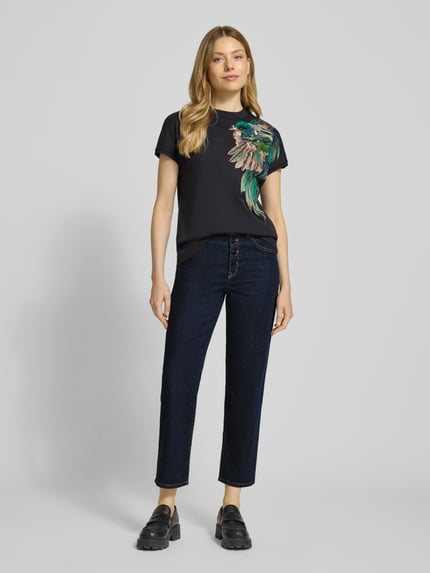 Marc Cain Jeans mit 5-Pocket-Design Dunkelblau 1