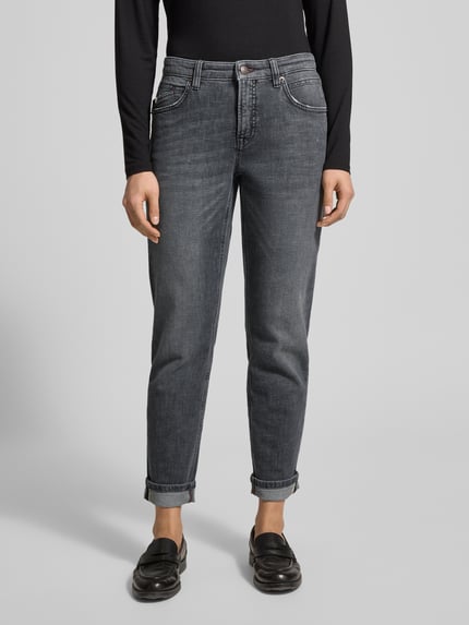 CAMBIO Regular Fit Jeans in 7/8-Länge Modell 'Kerry' Hellgrau 4