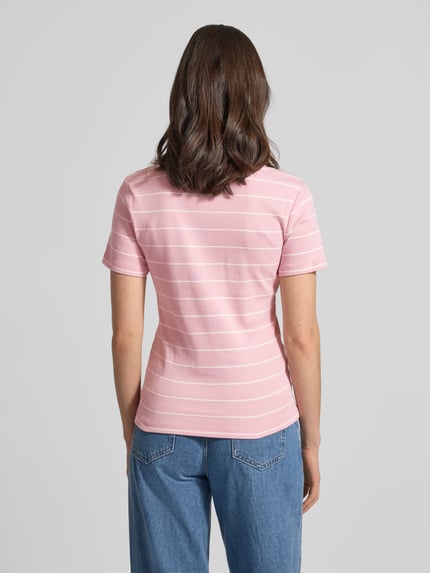 Tommy Hilfiger Slim Fit T-shirt van puur katoen Roze - 5