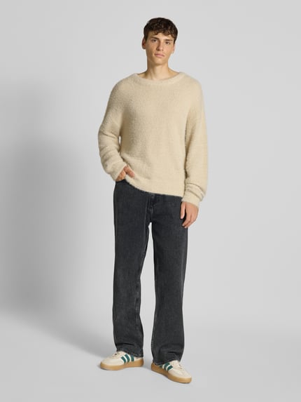 Edwin Wide leg jeans in 5-pocketmodel, model 'MATRIX' Zwart - 1
