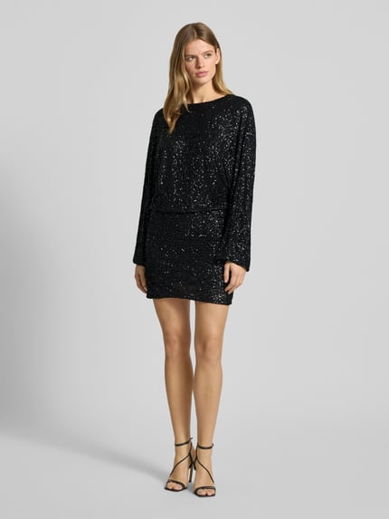 Gina Tricot Minikleid mit Rundhalsausschnitt Black 1