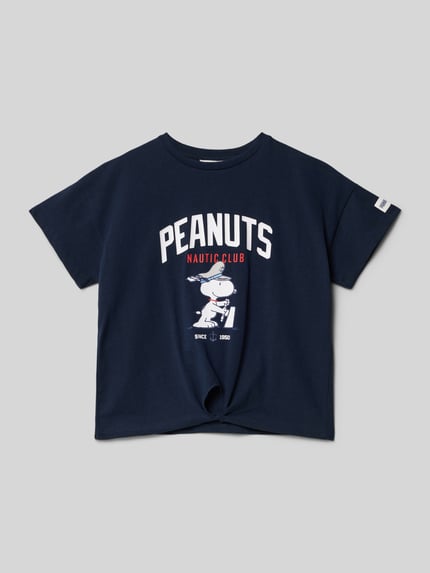 MANGO CroppedT-Shirt mit Rundhalsausschnitt Marine 1