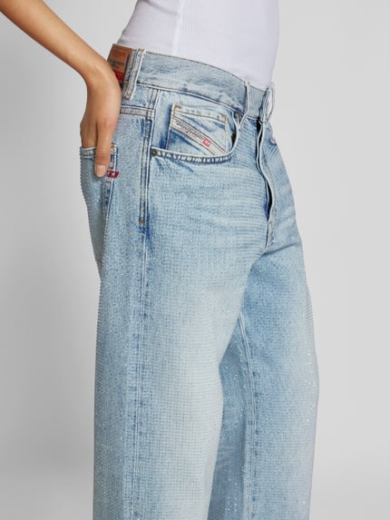 Diesel Jeans met all-over siergarnering Blauw - 3