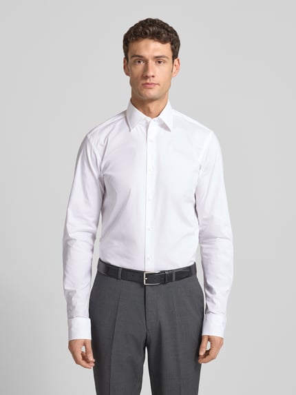 BOSS Regular Fit Businesshemd mit extra langem Arm Weiss 4