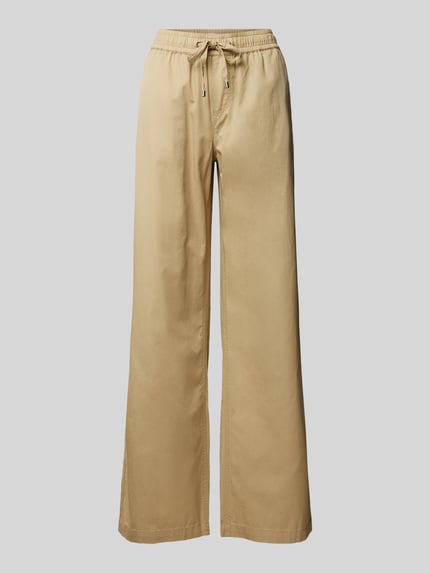 Christian Berg Woman Wide leg marlenebroek met elastische band Steengrijs - 2