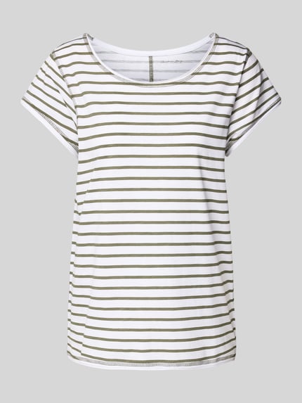Christian Berg Woman T-Shirt mit Kappärmeln Schilf 2