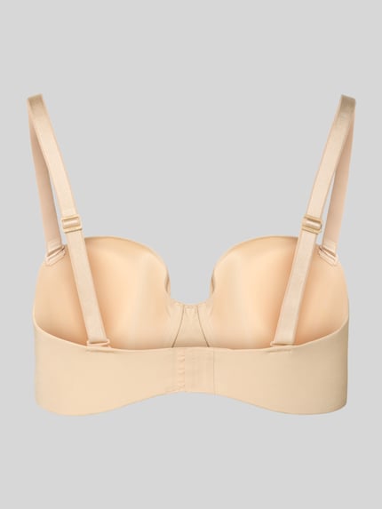 BOSS Schalen-BH mit Label-Print Beige 3