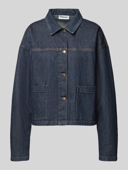 Jeansjacke mit Eingrifftaschen Shop The Look MANNEQUINE