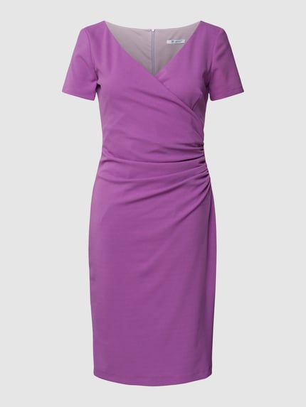 Paradi Cocktailjurk met V-hals Felroze - 2