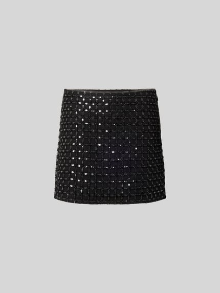 Minirock mit Allover-Pailettenbesatz Shop The Look MANNEQUINE