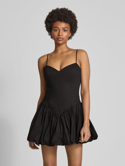 Bardot Cocktailkleid mit V-Ausschnitt Modell 'LISSETT' Black 4