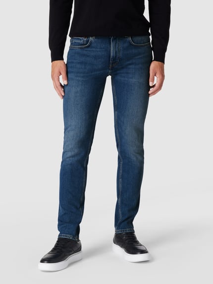 Tommy Hilfiger Straight fit jeans met stretch, model 'Denton' Jeansblauw - 4