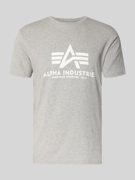 T-Shirt mit Logo und Rundhalsausschnitt Shop The Look MANNEQUINE