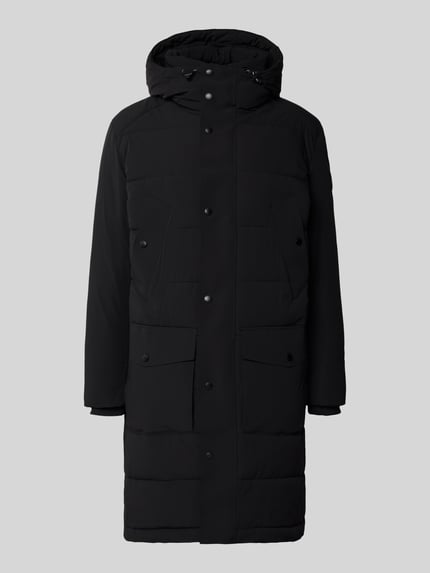 Strellson Regular Fit Steppmantel mit Logo-Patch Modell 'CRASHER' Black 2