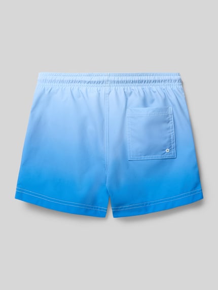 JACK & JONES Spodenki kąpielowe o kroju regular fit z detalem z logo model 'Maui' Niebieski 3