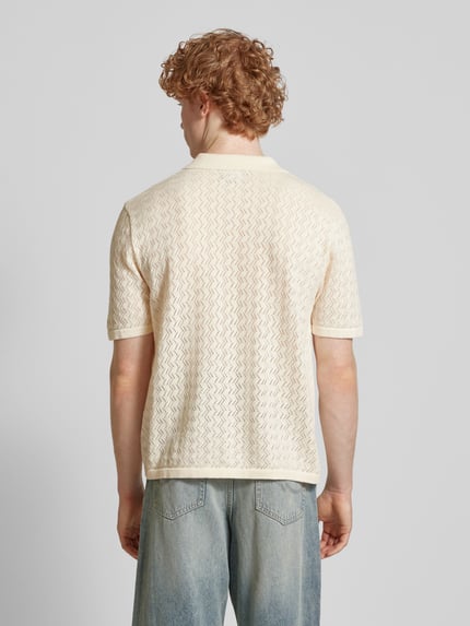 JACK & JONES Regular Fit Freizeithemd mit Polokragen Modell 'TYLER' Offwhite 5