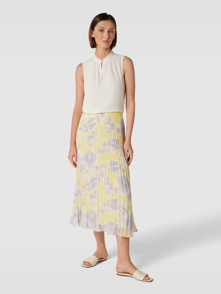 Jake*s Collection Spódnica midi z kwiatowym wzorem Jasnofioletowy 1