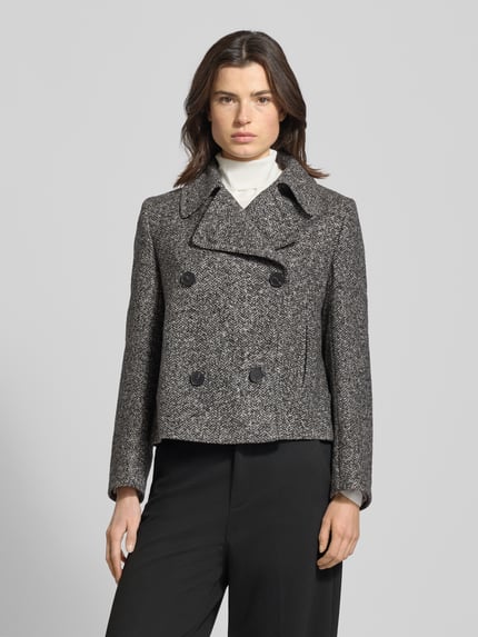 windsor. Jacke mit Umlegekragen und Knopfverschluss Dunkelgrau Melange 4