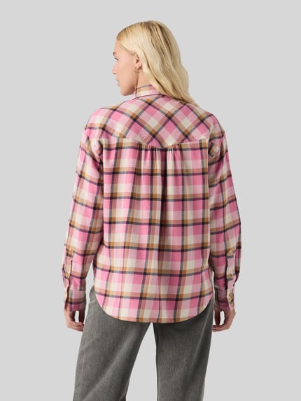 Levi's® relaxed fit blouse met lange mouwen van puur katoen Rosé - 5