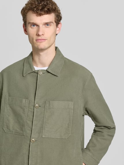 DRYKORN Hemdjacke mit Knopfleiste Modell 'DIARD' Schilf 3