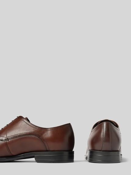 BOSS Schnürschuhe aus Leder Modell 'TAYIL' Dunkelbraun 2