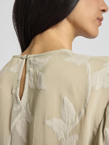 Samsøe Samsøe Regular Fit Bluse mit Rundhalsausschnitt Modell 'SAMADDA' Lind 3