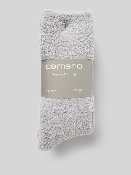 camano Sokken met elastische band in een set van 2 stuks, model 'Socks cosy sustainable' Zwart - 3