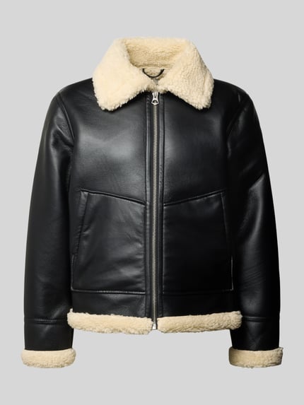 JACK & JONES Regular Fit Jacke in Leder-Optik Modell 'Liverpool' Black 2