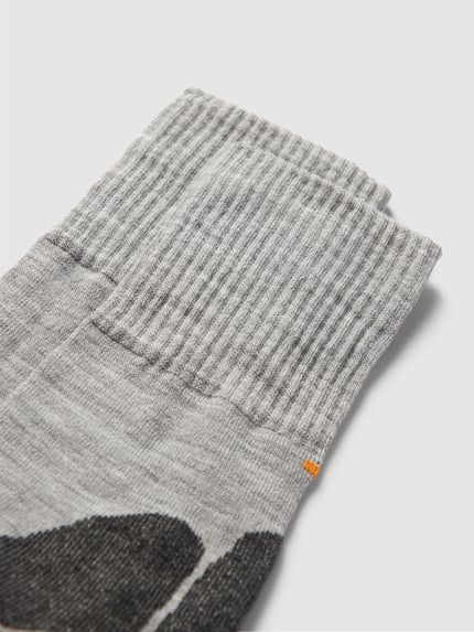 camano Socken mit Woll-Anteil im 2er-Pack Mittelgrau Melange 2