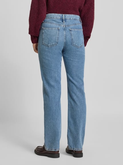 MANGO Straight Leg Jeans im 5-Pocket-Design Jeansblau 5