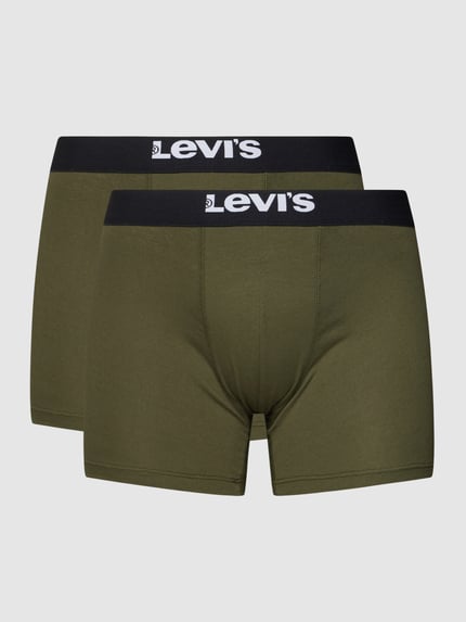 Levi's® Trunks mit Label-Detail Modell 'SOLID BASIC' Oliv 2