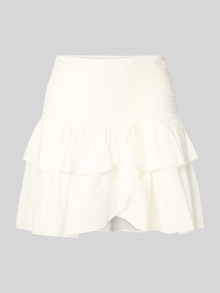ONLY Minirok met gesmokte band, model 'NADJA' Offwhite - 2