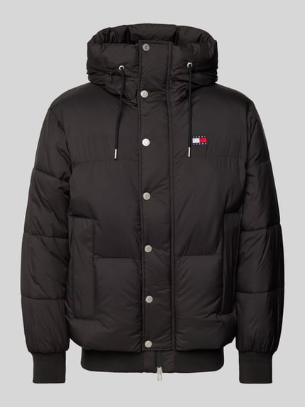 Tommy Jeans Gewatteerd jack met labeltitching en capuchon Zwart - 2