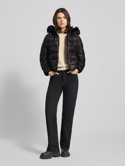 Tommy Hilfiger Slim Fit Daunenjacke in glänzender Optik BLACK 1