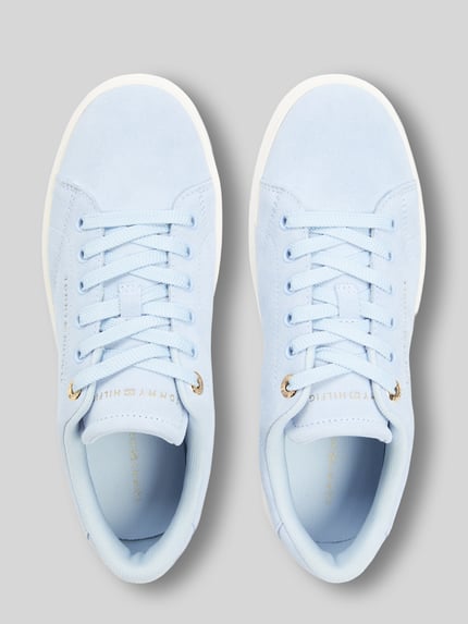 Tommy Hilfiger Sneakersy o niskim kroju z naturalnej skóry Jasnoniebieski 3