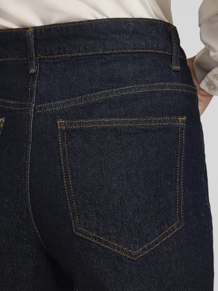 VILA Straight Leg Jeans im 5-Pocket-Design Modell 'KELLY' Dunkelblau 3