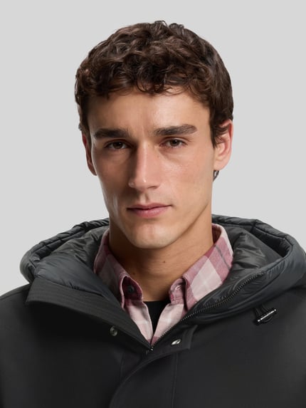 BOSS Orange Regular Fit Parka mit Kapuze Modell 'Osiass1' Black 3