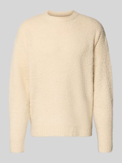 Redefined Rebel Strickpullover mit gerippten Abschlüssen Modell 'MEMPHIS' Ecru 2