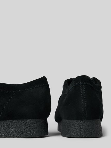 Clarks Schnürschuhe mit Gummisohle Modell 'Wallabee Evo' Black 2