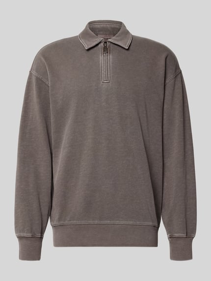 Sweatshirt mit Polokragen Shop The Look MANNEQUINE