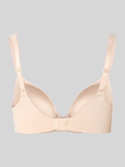 Triumph Bügel-BH mit breiten Trägern Modell 'Body Makeup Illusion' Beige 3