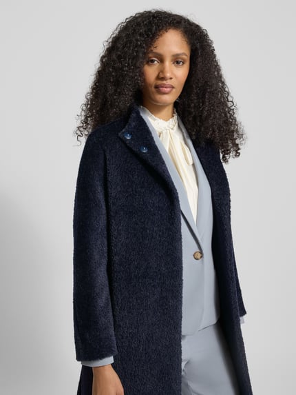 Max Mara Studio Wollmantel aus Alpaka-Mix Modell 'FERITO' Marine 3
