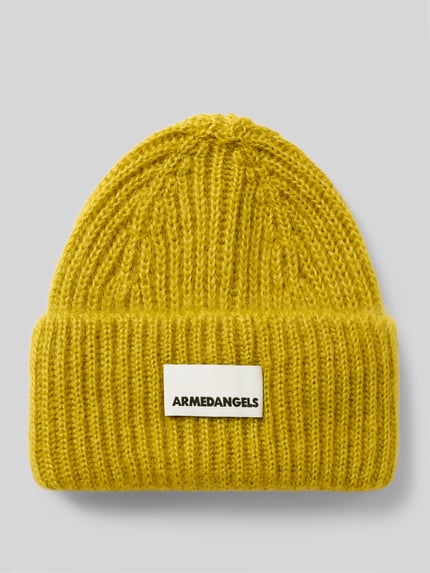 ARMEDANGELS Mütze aus Mohair-Mix mit Woll-Anteil Modell 'MOHAIR' Senf 1