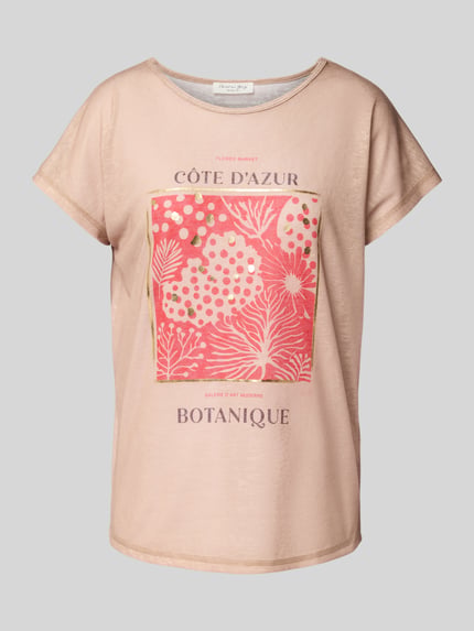 Christian Berg Woman T-Shirt mit Motiv-Print Sand 2