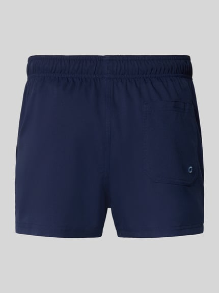 Productfoto, Badehose met zijzakken en klittenbandsluiting achter van PUMA, regular fit, elastische tailleband, marineblauw