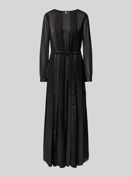 Emporio Armani Maxikleid mit Tunnelzug Black 2