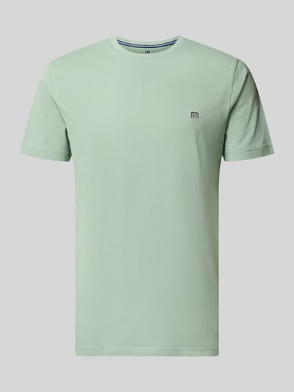 T-Shirt aus Baumwolle mit Rundhalsausschnitt Shop The Look MANNEQUINE