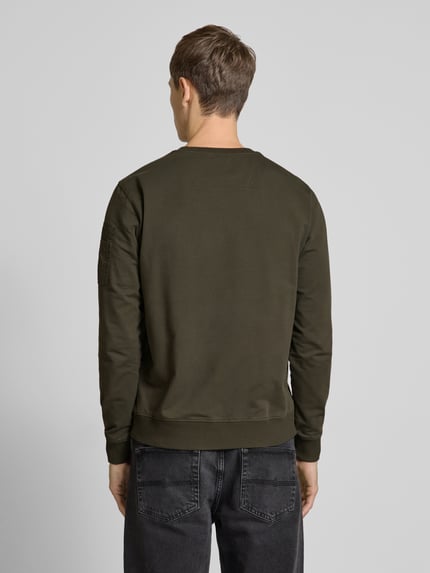 PME Legend Sweatshirt mit Label-Detail Oliv 5