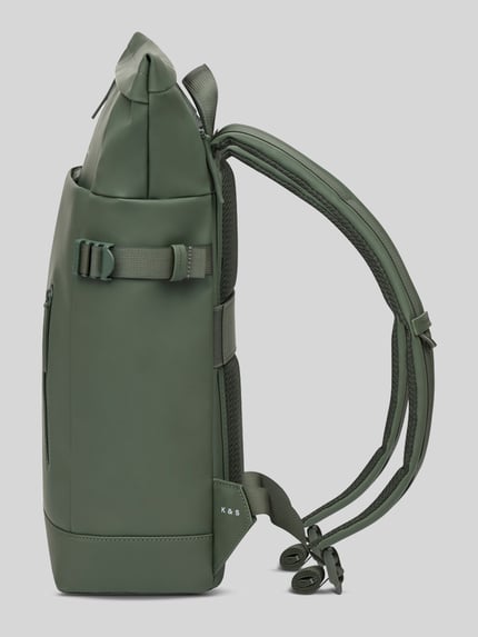 Kapten & Son Rucksack mit Flaschenhalterung innen Modell 'HELSINKI' Schilf 2