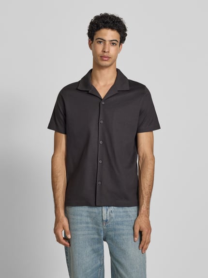 Marc O'Polo DENIM Boxy Fit Freizeithemd aus reiner Baumwolle Graphit 4